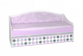 Кровать с мягкой спинкой 800 Рокси (без матраса) в Ушье - ushya.germes-mebel.ru | фото